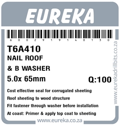 T6A410 - Roof Nail & Bonded Washer -T6A410_Label_T